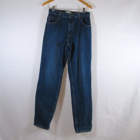Signature by Levi Strauss Denim - Levi Stauss Signature Misses Relaxed Fit Blue Jeans Sz 10 Long 100% Cott…